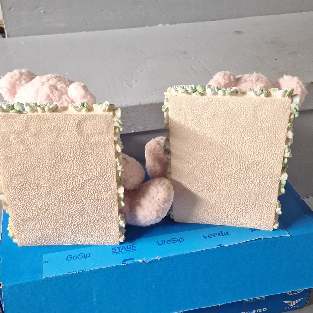 Plush Pink Teddy Bear Bookends - Picture 3 of 5